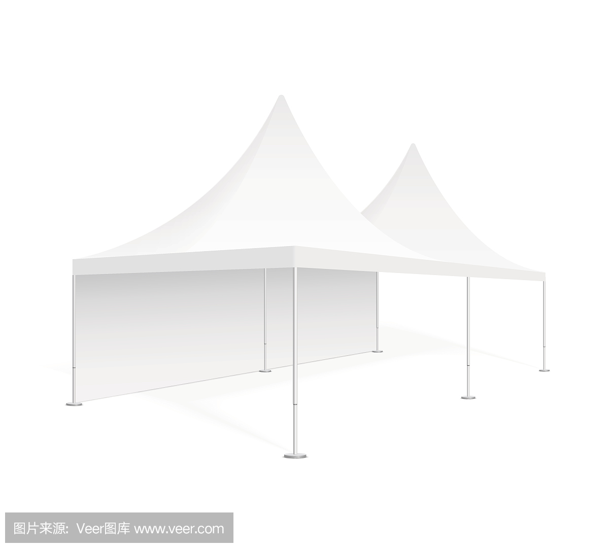大型移动帐篷用于贸易展览,婚礼和活动。